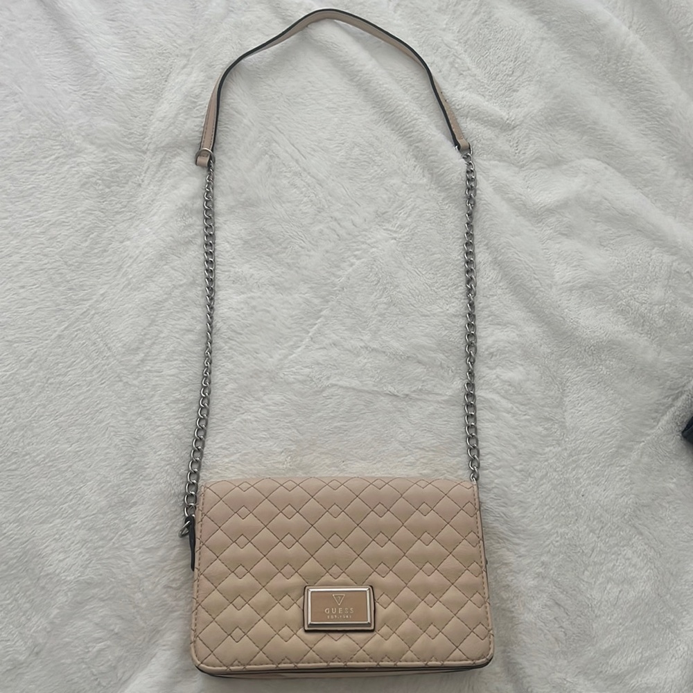 Guess cream purse